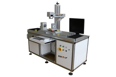 Trung Quốc Customized  Fiber Laser Marking Machine for Cylindrical Surface and Round Products nhà cung cấp